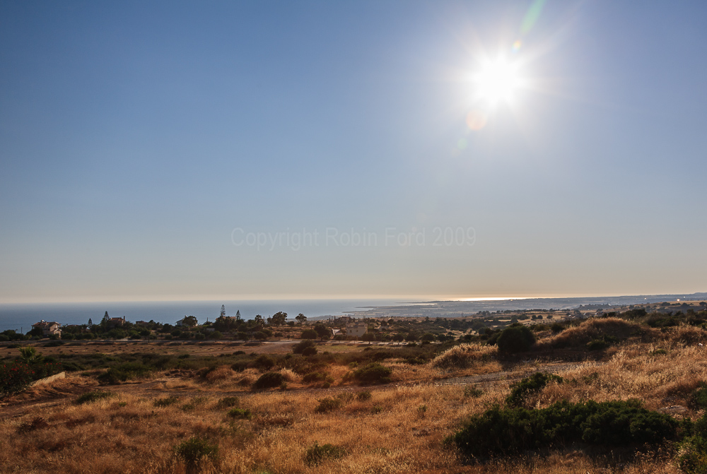 View from Secret Valley towards Paphos, Cyprus