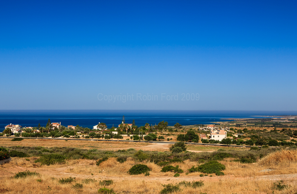 View from Secret Valley towards Paphos, Cyprus