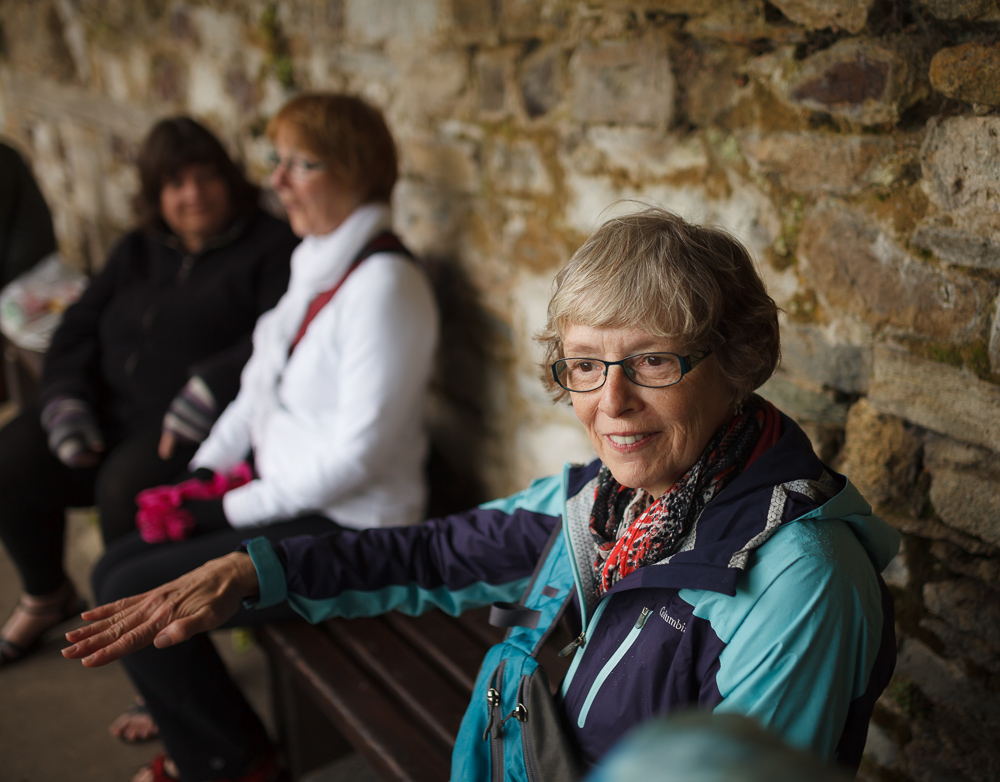 Sheltering near Christchurch Priory