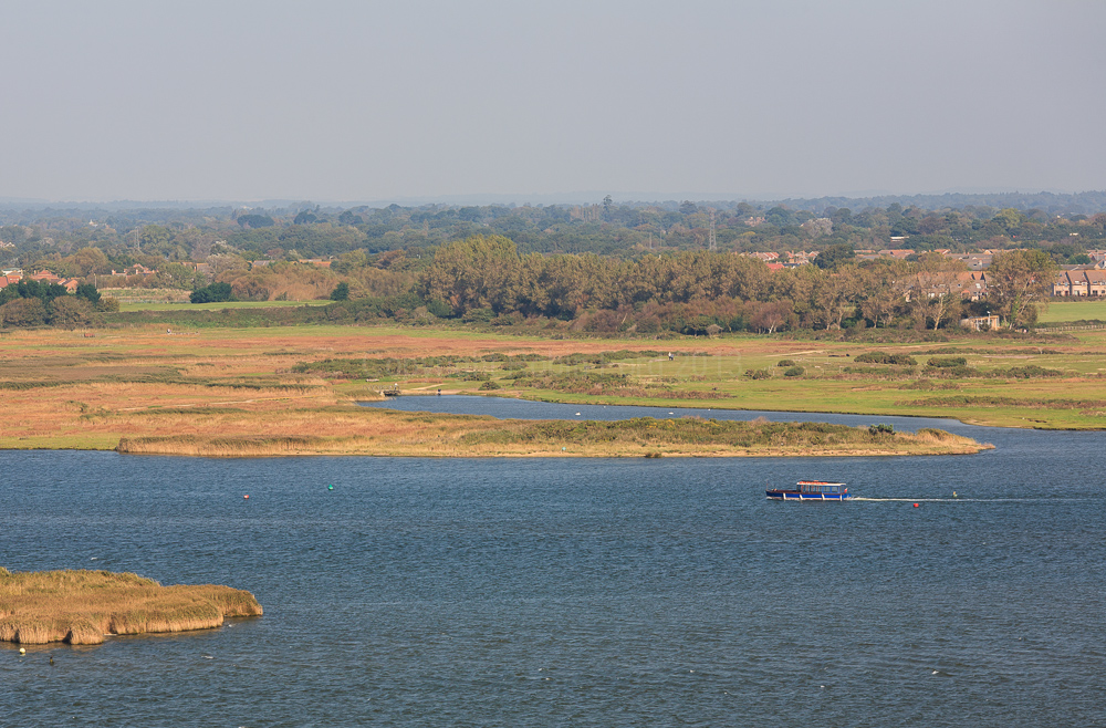 Passenger ferry from Mudeford Spit to Christchurch Priory