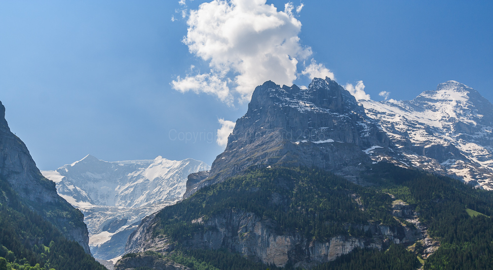 Eastern view of the Eiger