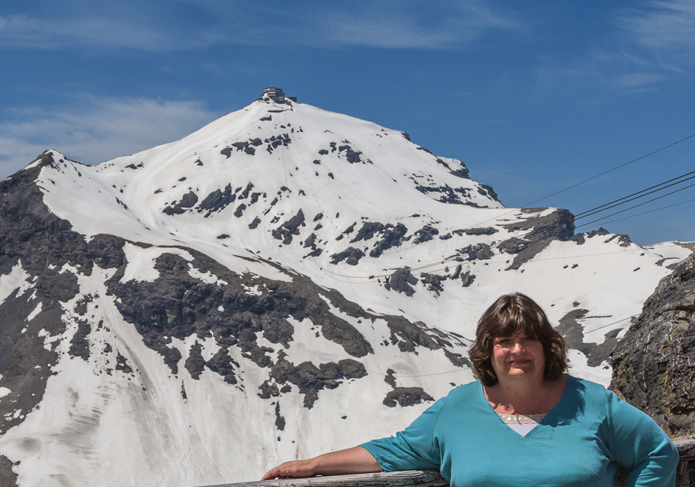 Claire at the Birg platform