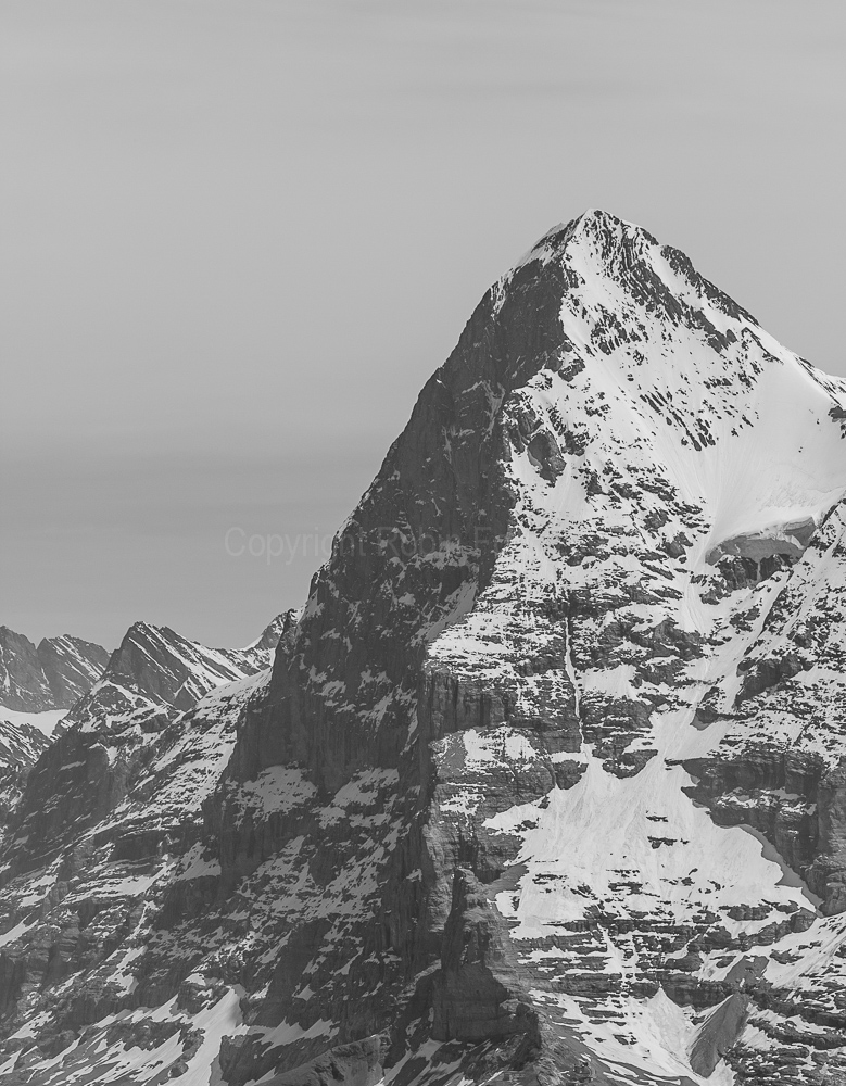 The North and West faces of the Eiger