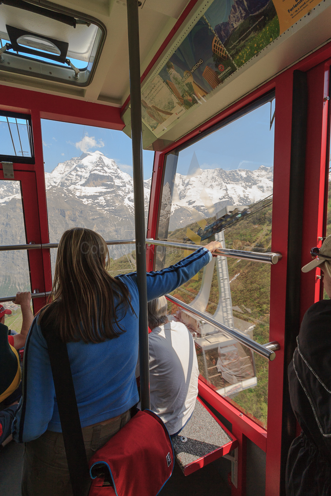 Cable car from Birg to Murren